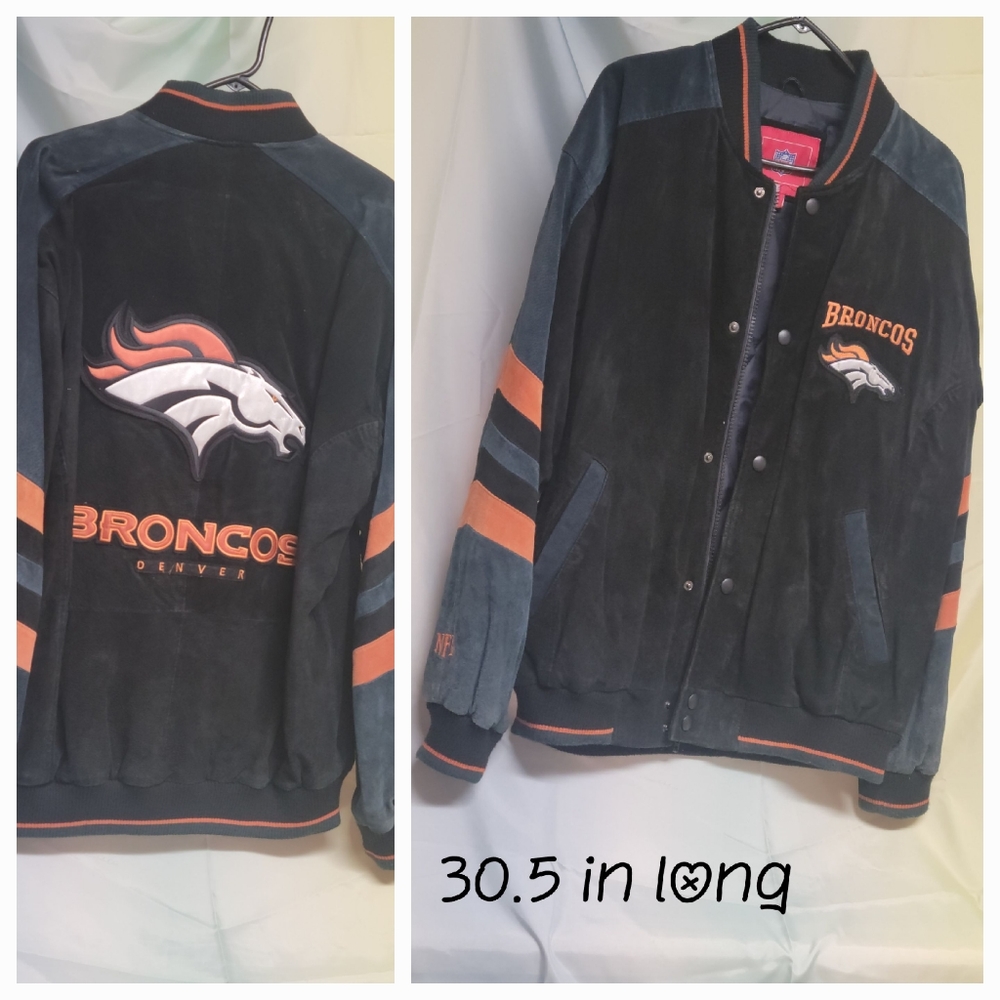 Genuine NFL 100% Leather Denver Broncos Coat
